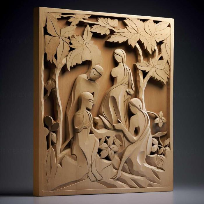 نموذج ثلاثي الأبعاد لآلة CNC 3D Art 